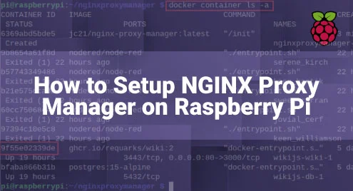 Setting up the NGINX Proxy Manager on Raspberry Pi?