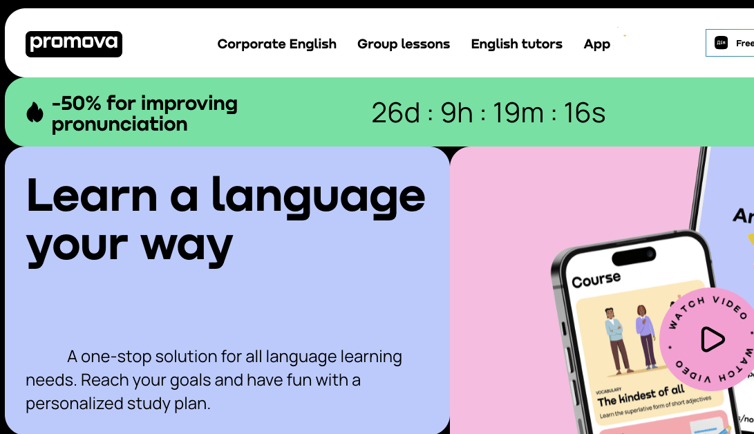 Promova Overview: Learn Language on Your Terms